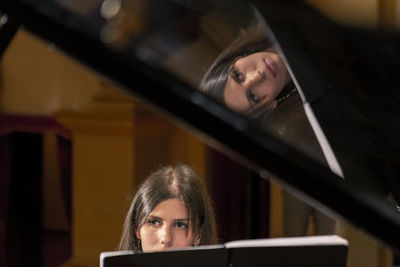 Portrait of young woman