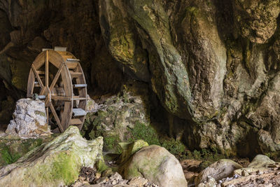 Rock formations in cave