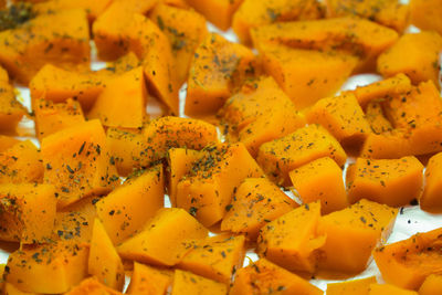 Baked pumpkin with herbs