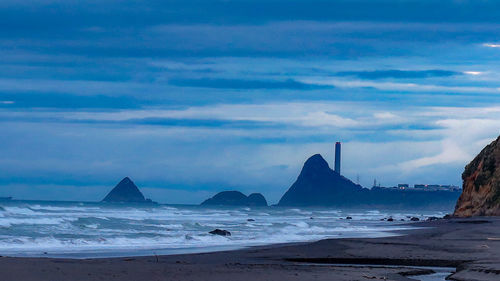Panoramic view of sea against sky