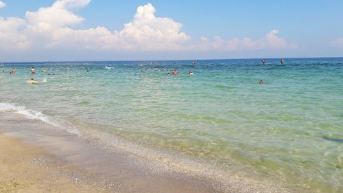 Scenic view of calm sea against sky