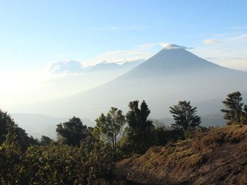 Scenic view of landscape against sky