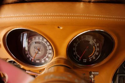 Close-up of dashboard