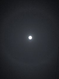 Low angle view of moon in sky