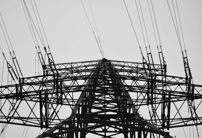 Low angle view of power lines