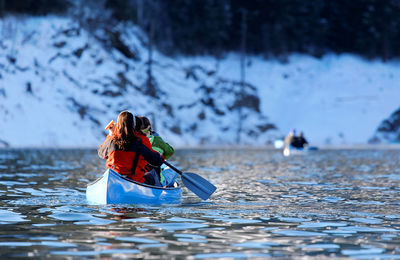 Woman in kayak 