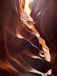 Low angle view of rock formation