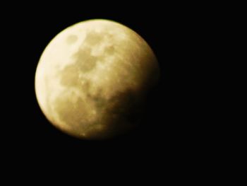 Close-up of moon against black background