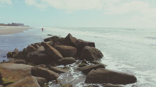 Scenic view of sea against sky