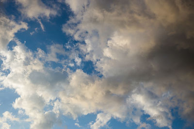Low angle view of clouds in sky