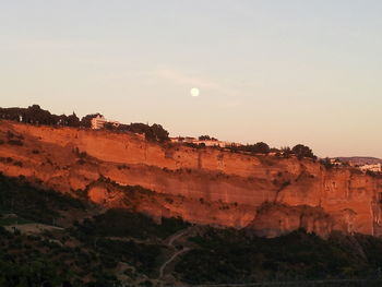 Scenic view of sky during sunset