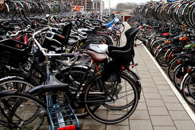 Cars parked in parking lot