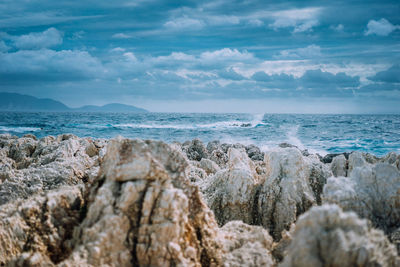 Scenic view of sea against sky