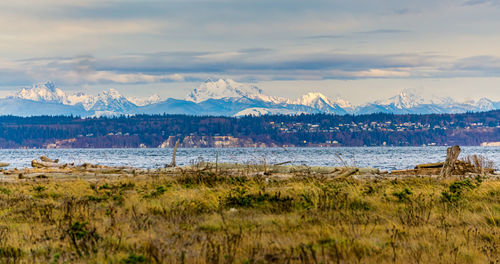 Panoramic view of landscape against sky