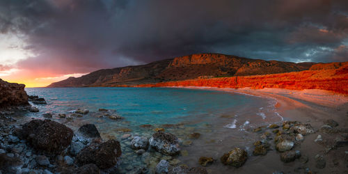 Coastal landscape near goudouras village in southern crete.