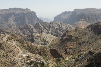 Scenic view of mountains