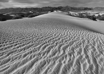 View of sand dunes in a desert