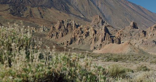 Scenic view of rock formations