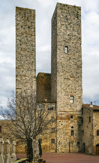 Low angle view of historical building against sky