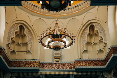 Low angle view of ceiling of building