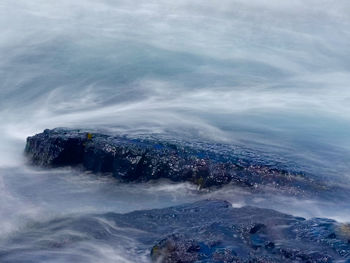 Aerial view of sea against sky