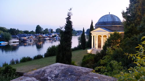 View of houses with waterfront