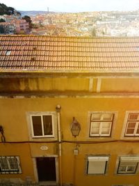 Low angle view of residential building against sky