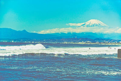 Scenic view of sea against sky
