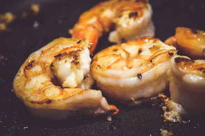 Close-up of seafood in plate