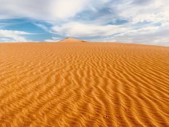 Scenic view of desert against sky