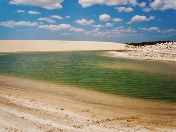 Scenic view of beach