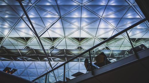 Low angle view of skylight