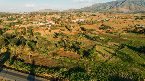 Aerial view of morogoro town