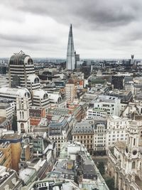High angle view of cityscape