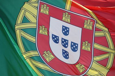 Full frame shot of portuguese flag