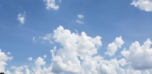 Low angle view of clouds in sky