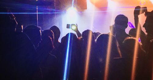 Group of people in nightclub