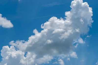 Low angle view of clouds in sky