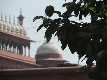 Low angle view of built structure against sky