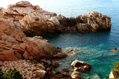 Rocks on sea shore