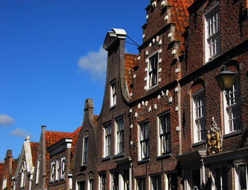 Low angle view of building against clear sky