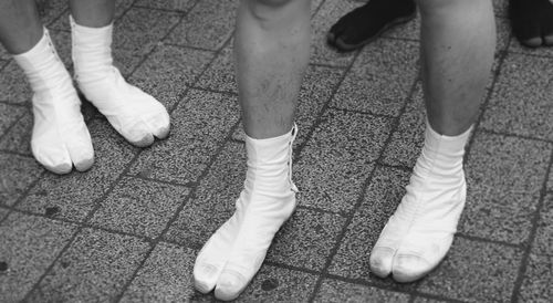 Low section of people standing outdoors