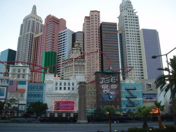 Buildings in city against sky