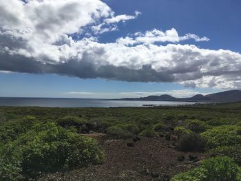 Scenic view of sea against sky