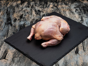 Close-up of food on table