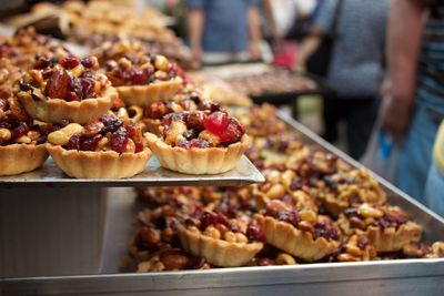 Close-up of dessert in store