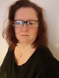 Close-up portrait of young woman