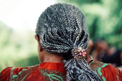 Close-up of man wearing hat