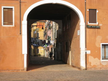 Entrance of old building