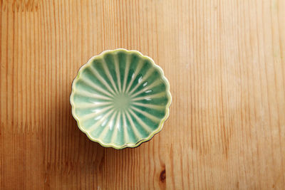 High angle view of lemon on table